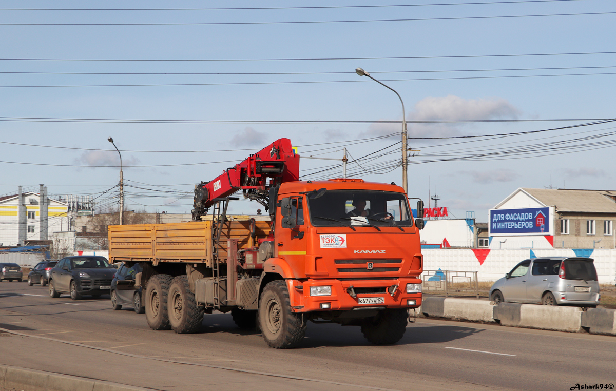Красноярский край, № К 677 УА 124 — КамАЗ-43118-A5(48) Красноярский край, № К 677 УА 124 — КамАЗ-43118-A5(48)
