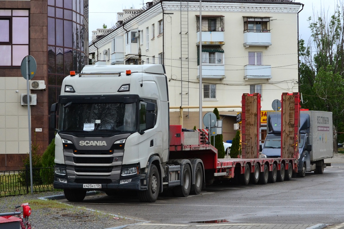 Волгоградская область, № К 423 КС 134 — Scania ('2016) G500 Волгоградская область, № К 423 КС 134 — Scania ('2016) G500