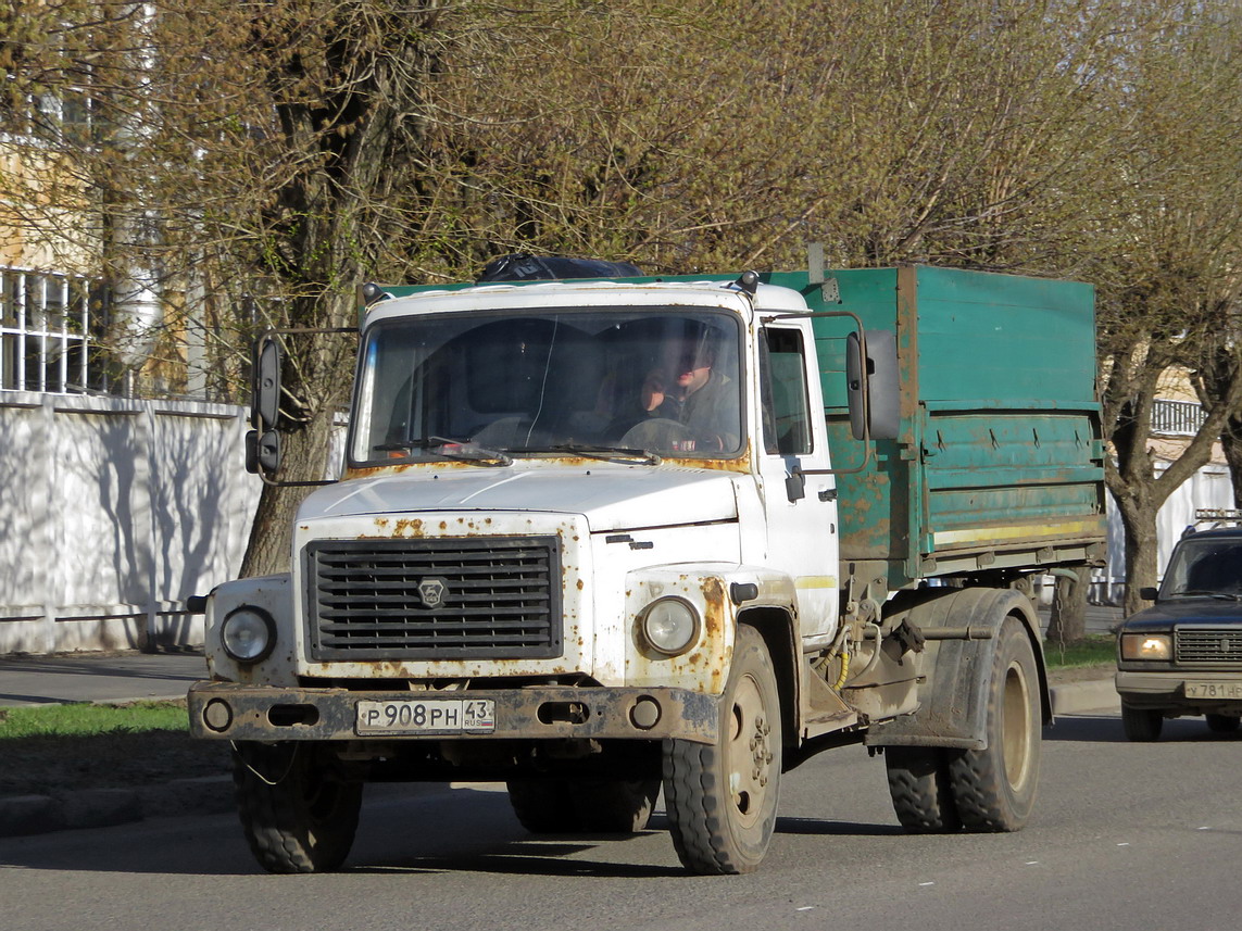 Кировская область, № Р 908 РН 43 — ГАЗ-3309 Кировская область, № Р 908 РН 43 — ГАЗ-3309