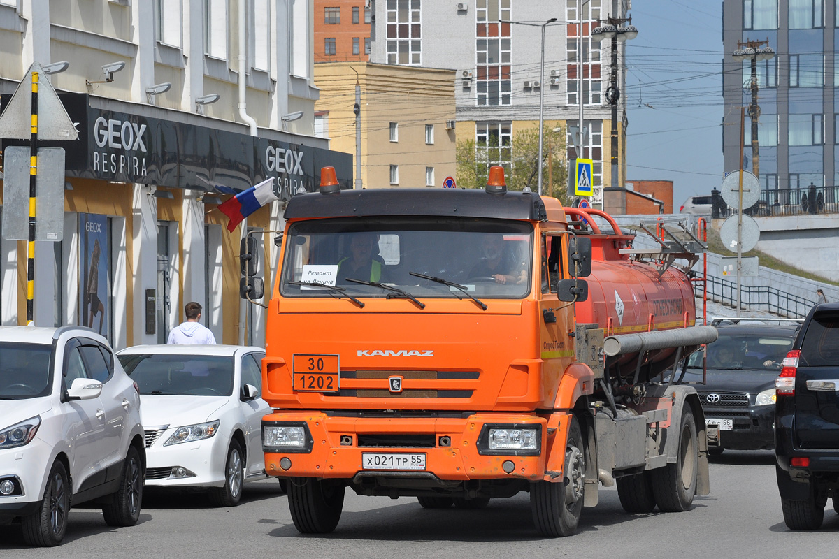 Омская область, № Х 021 ТР 55 — КамАЗ-43253-G5(69) Омская область, № Х 021 ТР 55 — КамАЗ-43253-G5(69)