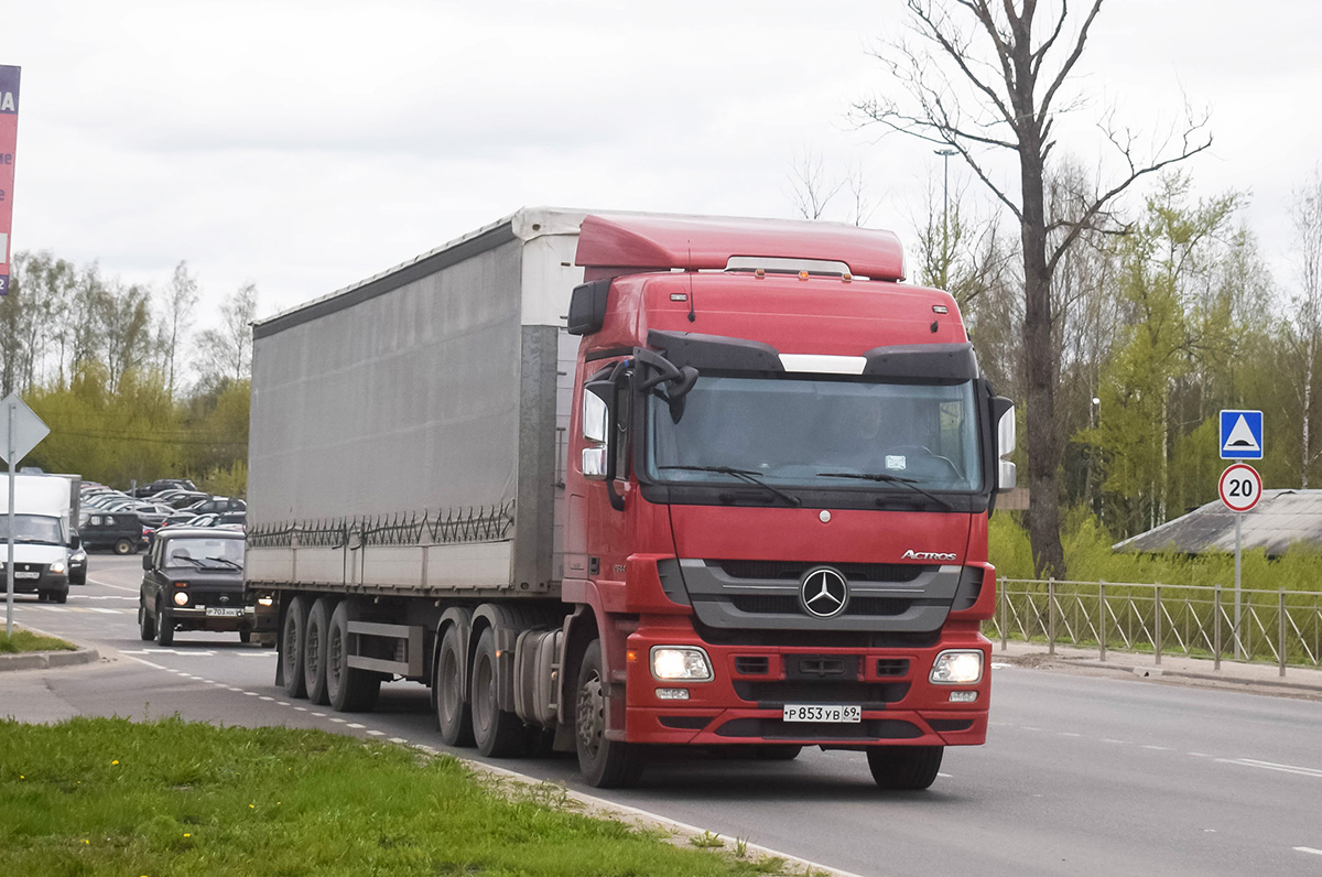 Тверская область, № Р 853 УВ 69 — Mercedes-Benz Actros ('2009) 2644 Тверская область, № Р 853 УВ 69 — Mercedes-Benz Actros ('2009) 2644