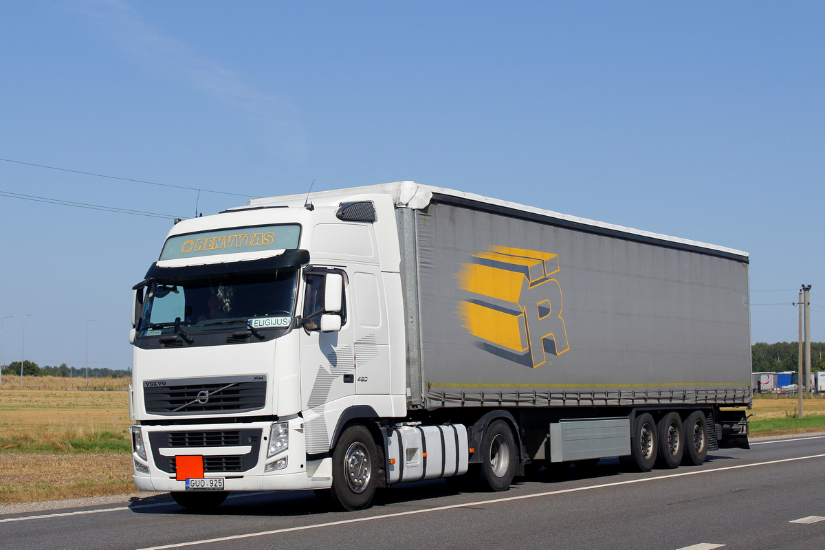 Литва, № GUO 925 — Volvo ('2008) FH.480 Литва, № GUO 925 — Volvo ('2008) FH.480