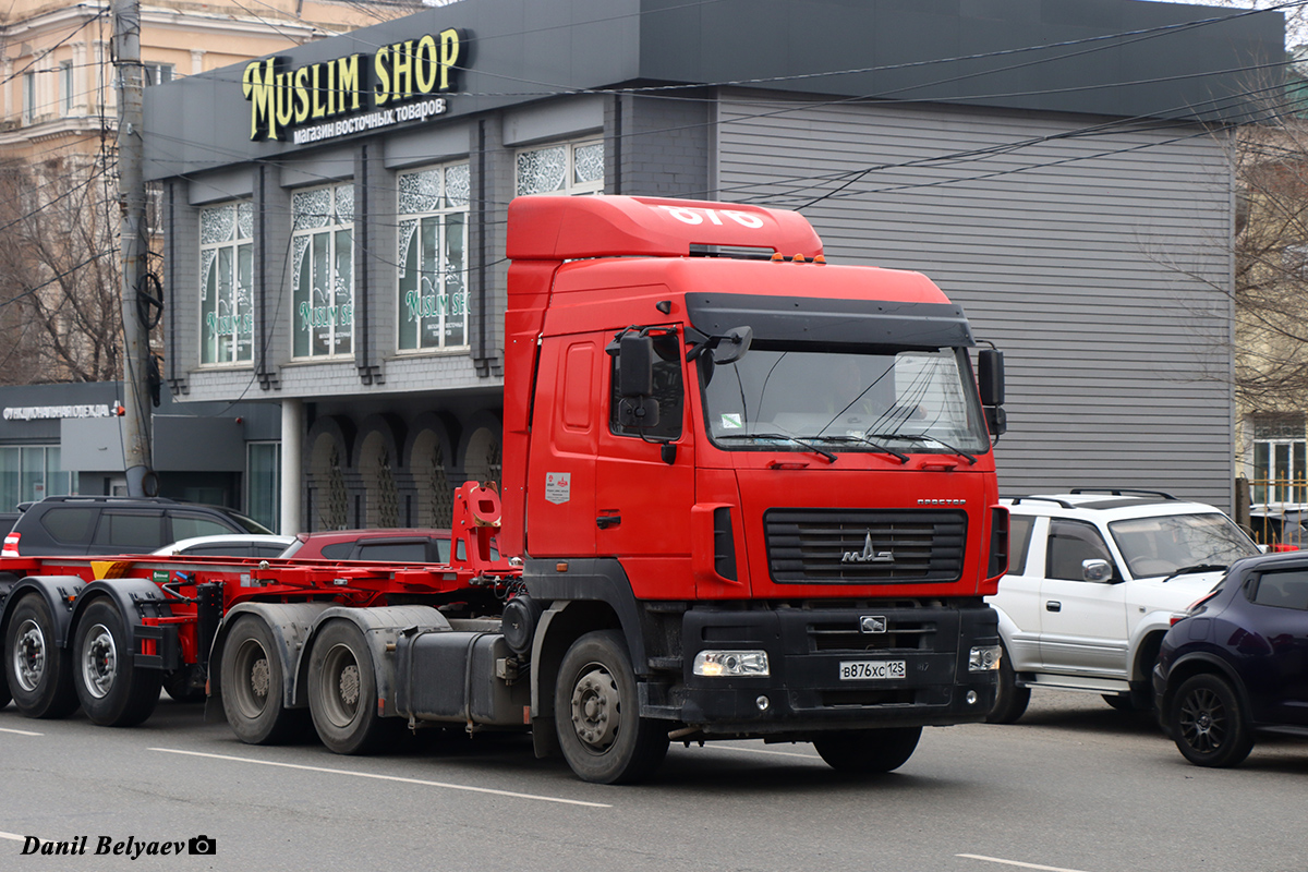 Приморский край, № В 876 ХС 125 — МАЗ-643028 Приморский край, № В 876 ХС 125 — МАЗ-643028