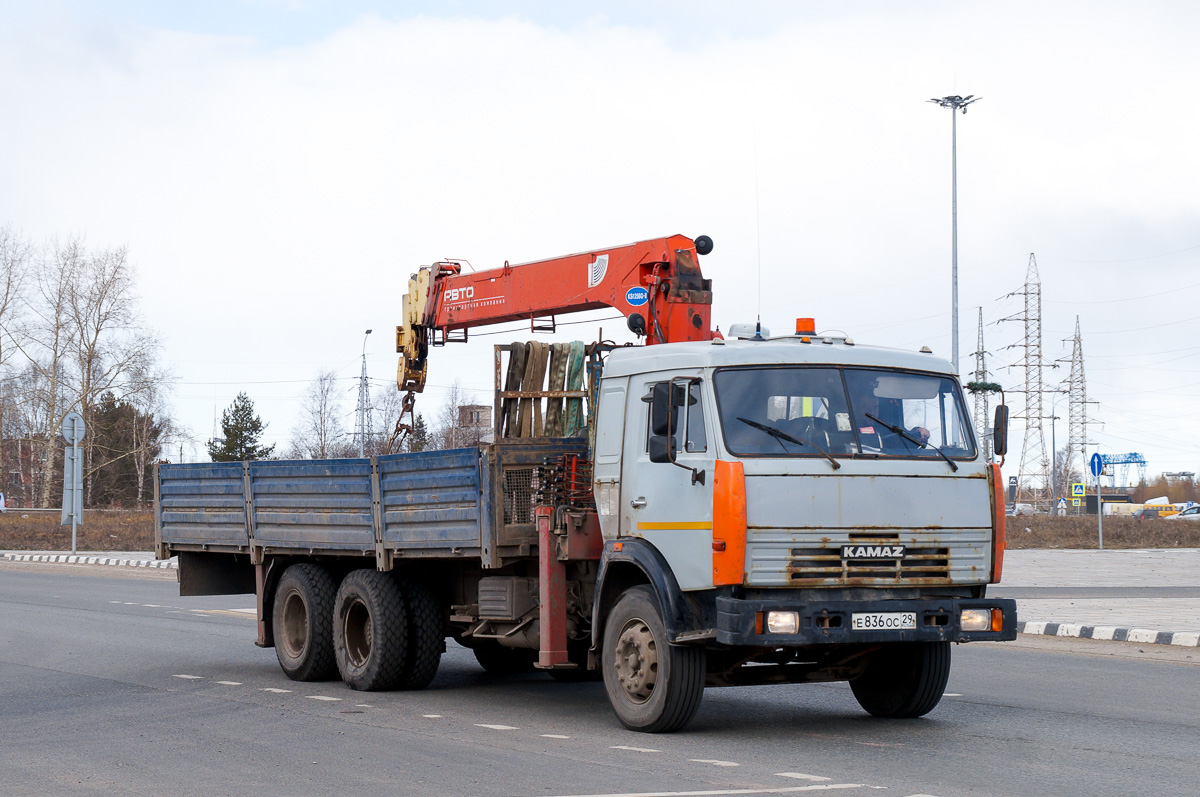 Архангельская область, № Е 836 ОС 29 — КамАЗ-53229-02 [53229C]
