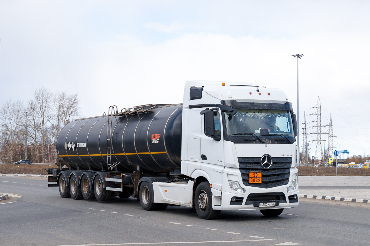 Ярославская область, № М 852 МР 76 — Mercedes-Benz Actros '18 1845 [Z9M]