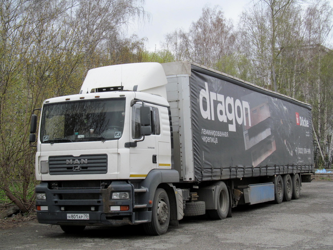 Томская область, № Н 801 АР 70 — MAN TGA 18.480