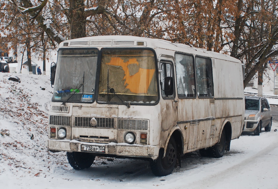 Московская область, № Т 738 ВР 50 — ПАЗ-3205 (общая модель)