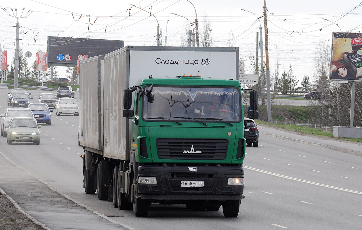 Омская область, № Т 658 УН 55 — МАЗ-6312B5