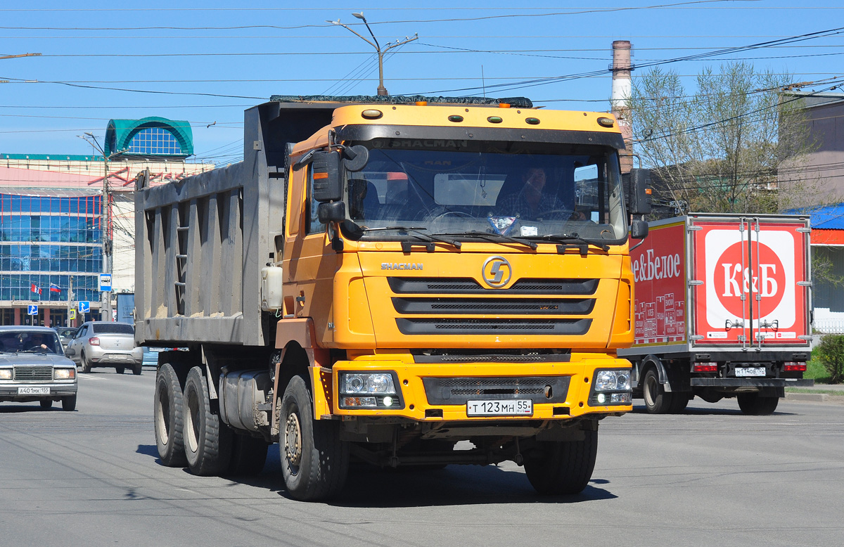 Омская область, № Т 123 МН 55 — Shaanxi Shacman F3000 SX325x Омская область, № Т 123 МН 55 — Shaanxi Shacman F3000 SX325x