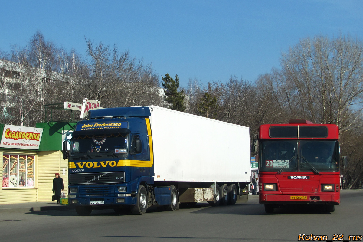 Алтайский край, № У 494 ОМ 22 — Volvo ('1993) FH12.380 Алтайский край, № У 494 ОМ 22 — Volvo ('1993) FH12.380