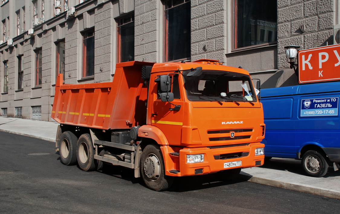 Москва, № Т 487 РК 777 — КамАЗ-65115-L4(19)