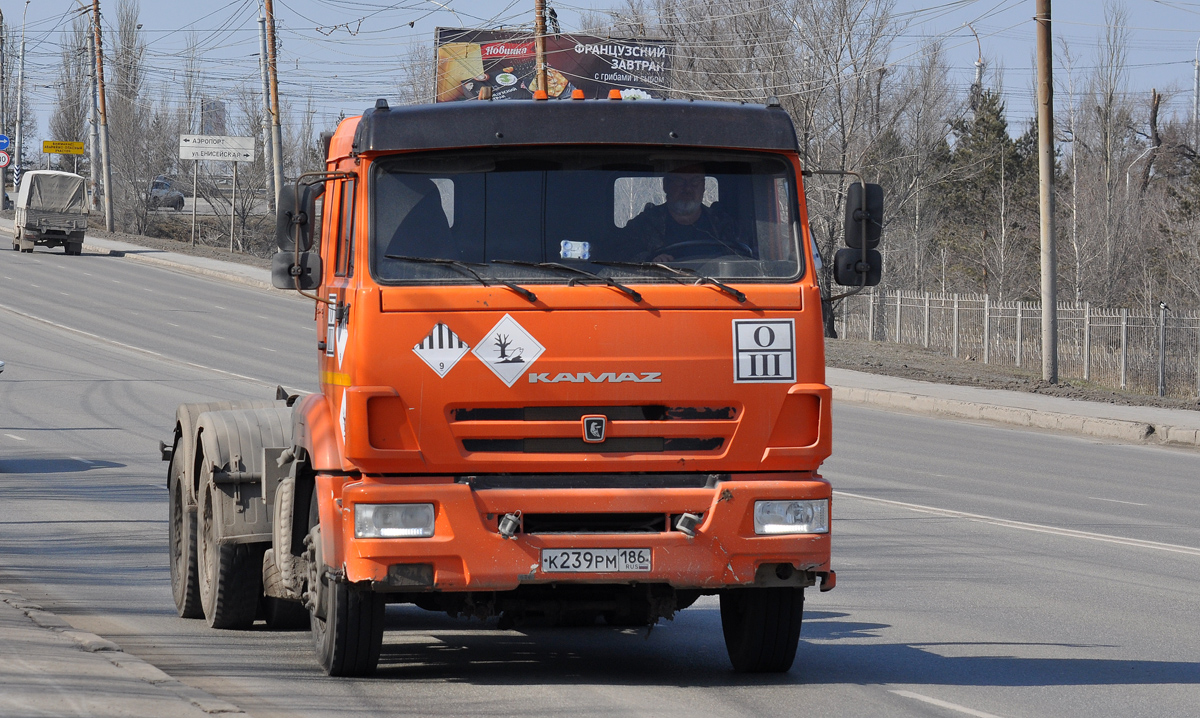 Омская область, № К 239 РМ 186 — КамАЗ-65115-50