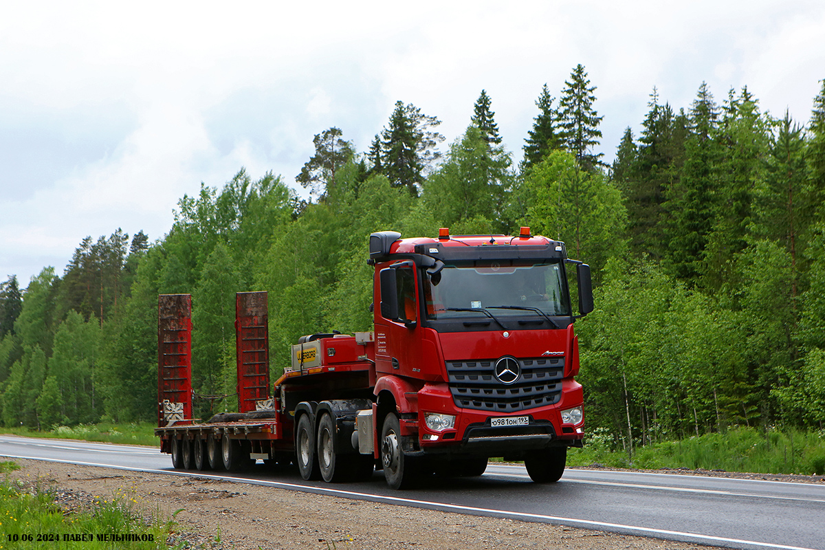 Краснодарский край, № О 981 ОН 193 — Mercedes-Benz Arocs 3348 [Z9M]