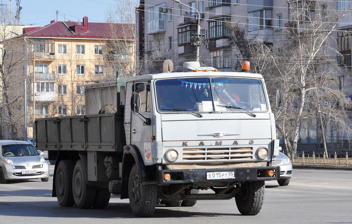 Омская область, № Е 015 РТ 55 — КамАЗ-53212 Омская область, № Е 015 РТ 55 — КамАЗ-53212