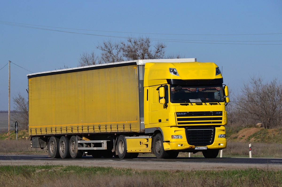 Туркестанская область, № 346 AVC 13 — DAF XF105 FT