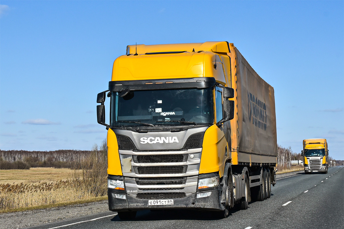 Тверская область, № Е 091 СТ 69 — Scania ('2016) R440 Тверская область, № Е 091 СТ 69 — Scania ('2016) R440