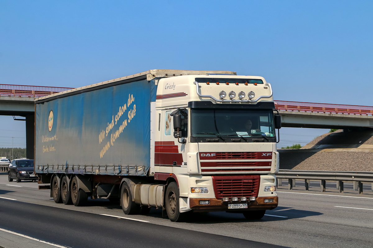 Ленинградская область, № Т 003 ОР 47 — DAF XF95 FT Ленинградская область, № Т 003 ОР 47 — DAF XF95 FT