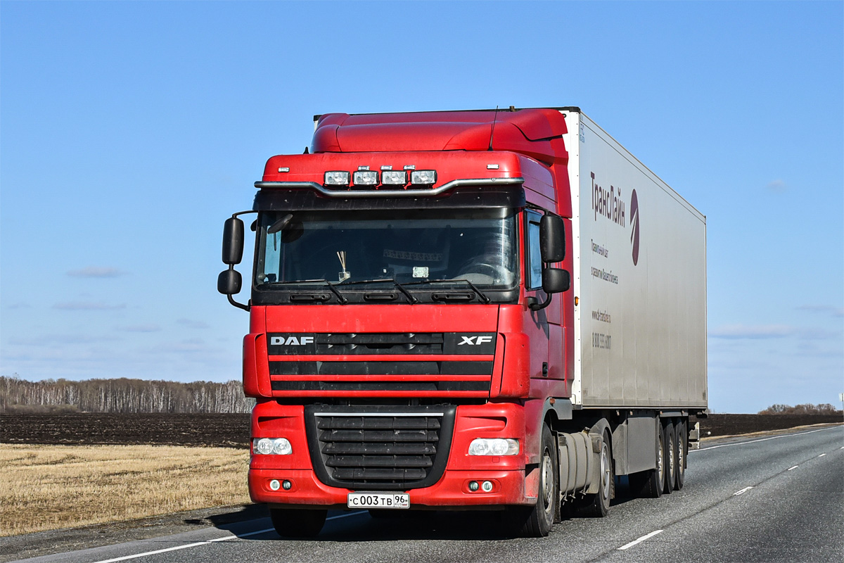 Свердловская область, № С 003 ТВ 96 — DAF XF105 FT Свердловская область, № С 003 ТВ 96 — DAF XF105 FT