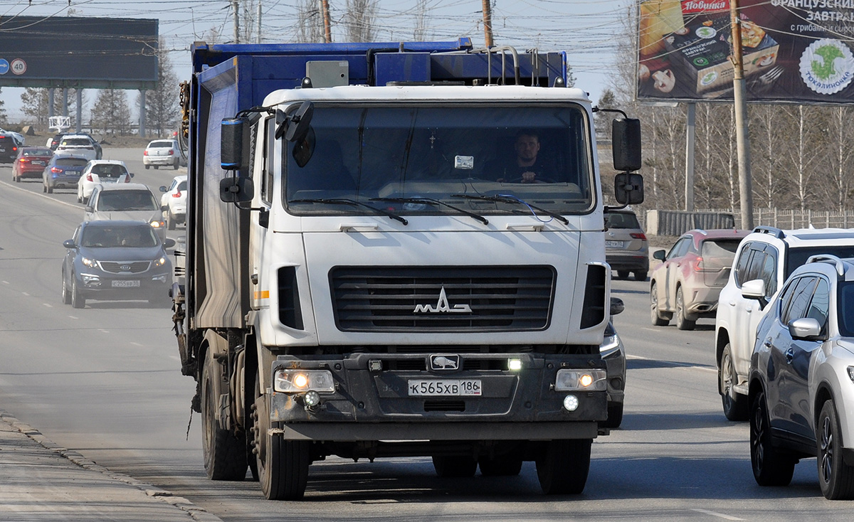 Омская область, № К 565 ХВ 186 — МАЗ-534025