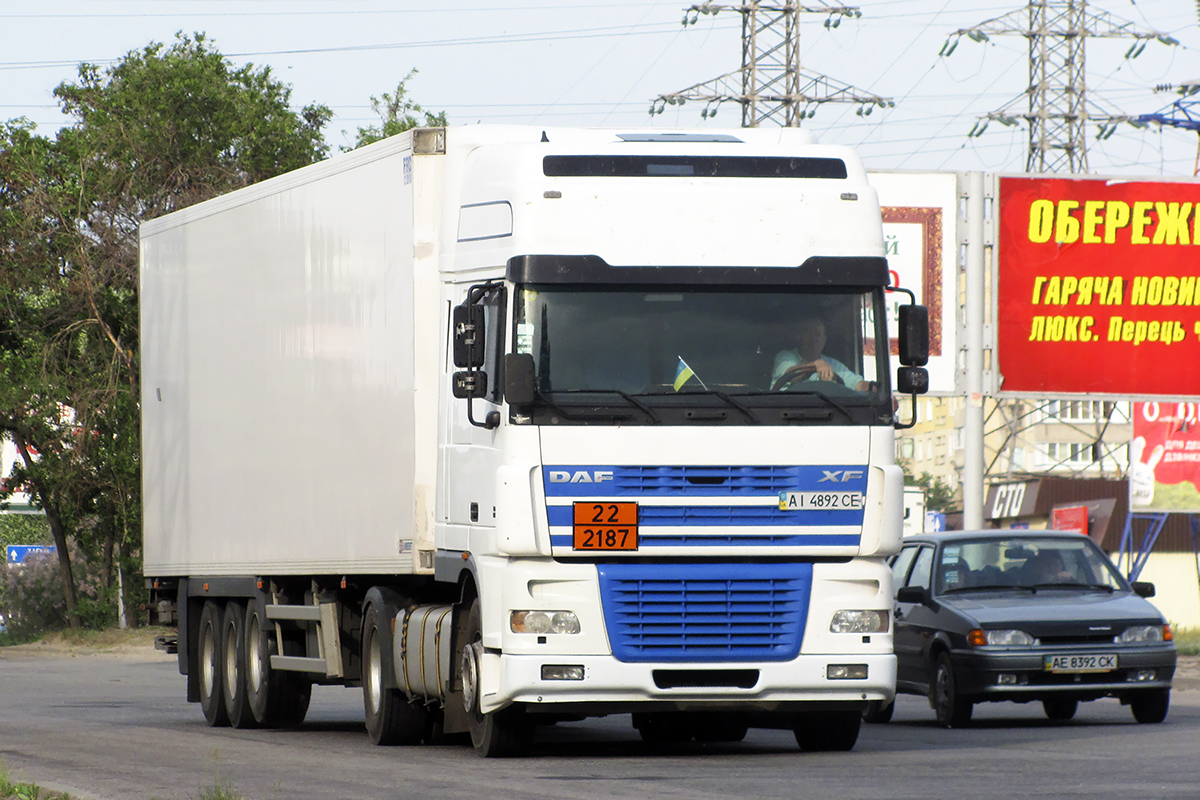 Киевская область, № АІ 4892 СЕ — DAF XF95 FT Киевская область, № АІ 4892 СЕ — DAF XF95 FT