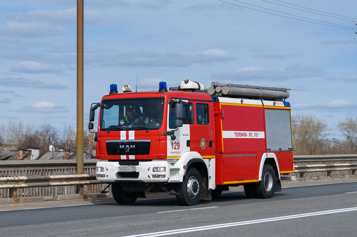Архангельская область, № 129 — MAN TGM 18.290 Архангельская область, № 129 — MAN TGM 18.290