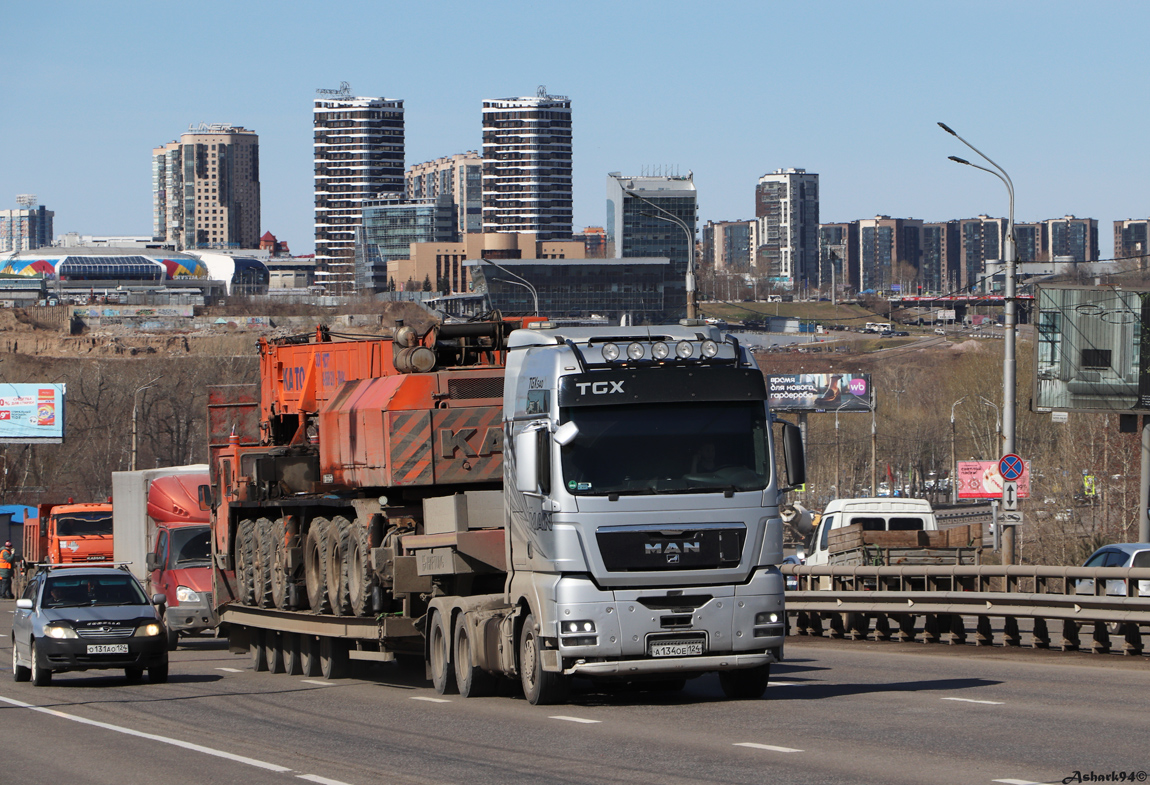 Красноярский край, № А 134 ОЕ 124 — MAN TGX ('2007) 33.540 Красноярский край, № А 134 ОЕ 124 — MAN TGX ('2007) 33.540