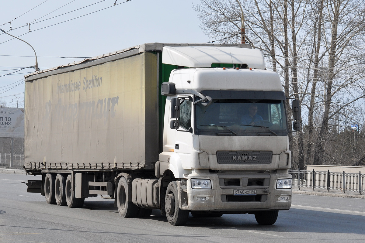 Кемеровская область, № Х 740 НХ 142 — КамАЗ-5490-S5(87)