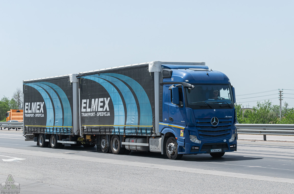 Алматы, № 538 BCW 02 — Mercedes-Benz Actros ('2011) 2545