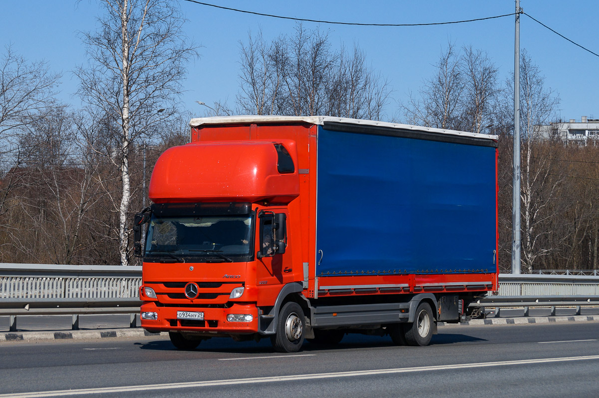 Архангельская область, № О 934 НУ 29 — Mercedes-Benz Atego 1222