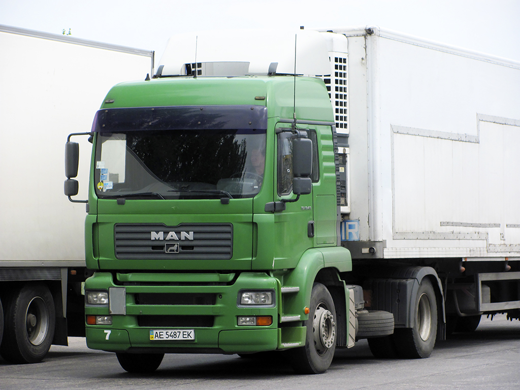 Днепропетровская область, № АЕ 5487 ЕК — MAN TGA 18.410 Днепропетровская область, № АЕ 5487 ЕК — MAN TGA 18.410