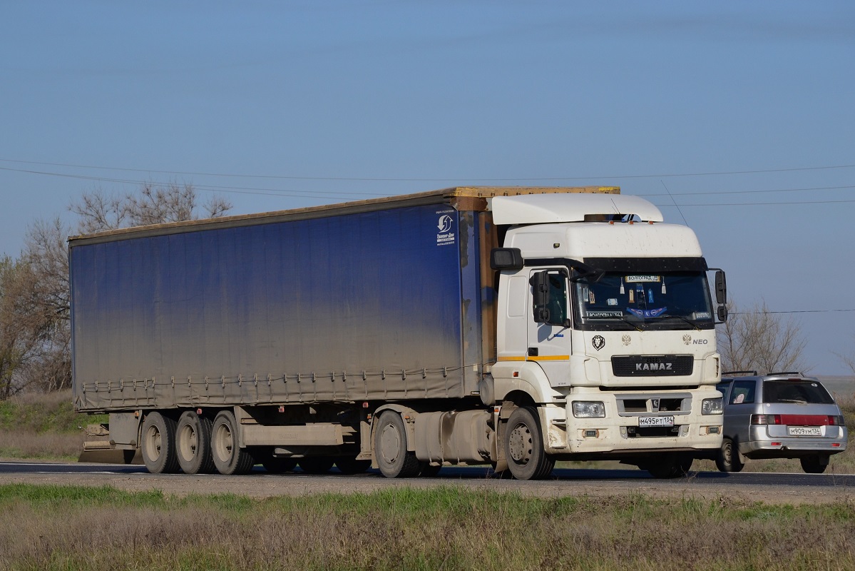 Волгоградская область, № М 495 РТ 134 — КамАЗ-5490-S5(87) Волгоградская область, № М 495 РТ 134 — КамАЗ-5490-S5(87)