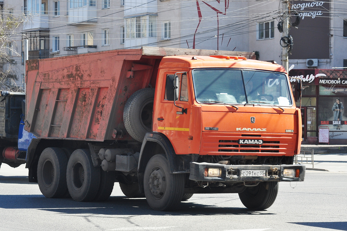 Омская область, № С 091 КС 55 — КамАЗ-65115 [651150]