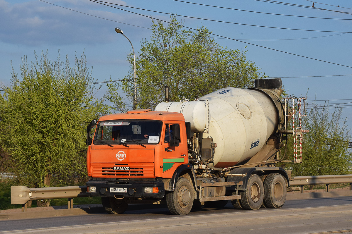 Волгоградская область, № С 584 КМ 34 — КамАЗ-65115-62