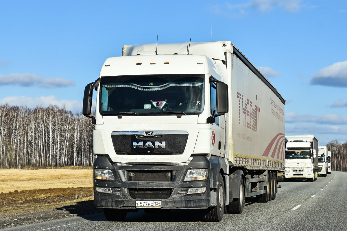 Красноярский край, № Р 577 НС 124 — MAN TGX ('2007) 18.400 Красноярский край, № Р 577 НС 124 — MAN TGX ('2007) 18.400