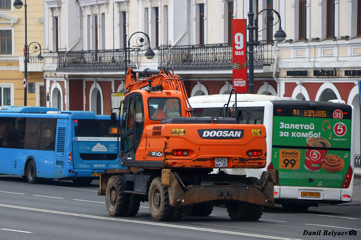 Приморский край, № 9474 ВР 25 — Doosan DX140W Приморский край, № 9474 ВР 25 — Doosan DX140W