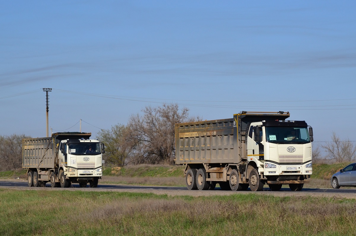 Волгоградская область, № К 513 ХТ 134 — FAW J6 CA3310 Волгоградская область, № К 513 ХТ 134 — FAW J6 CA3310