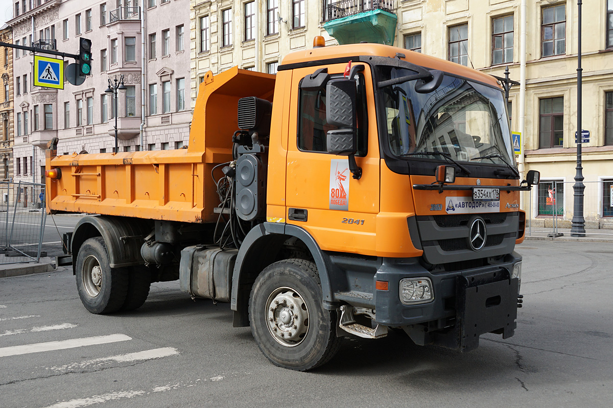 Санкт-Петербург, № В 354 АХ 178 — Mercedes-Benz Actros ('2003) 2041 Санкт-Петербург, № В 354 АХ 178 — Mercedes-Benz Actros ('2003) 2041