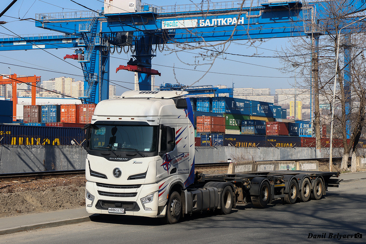 Приморский край, № М 886 СЕ 125 — Shaanxi Shacman X6000 SX4188 Приморский край, № М 886 СЕ 125 — Shaanxi Shacman X6000 SX4188