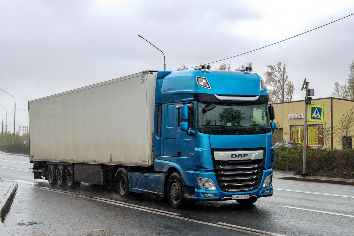 Кировская область, № Х 483 УМ 43 — DAF XF Euro6 FT