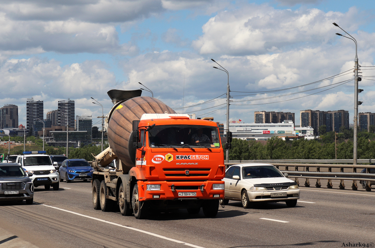 Красноярский край, № К 318 РР 124 — КамАЗ-6540-A5(48)