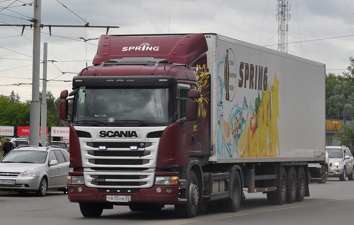 Омская область, № Т 615 НА 55 — Scania ('2013) G400