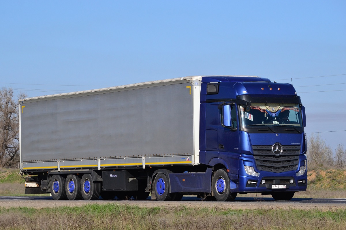 Пензенская область, № Р 741 ТР 58 — Mercedes-Benz Actros '18 1845 [Z9M]