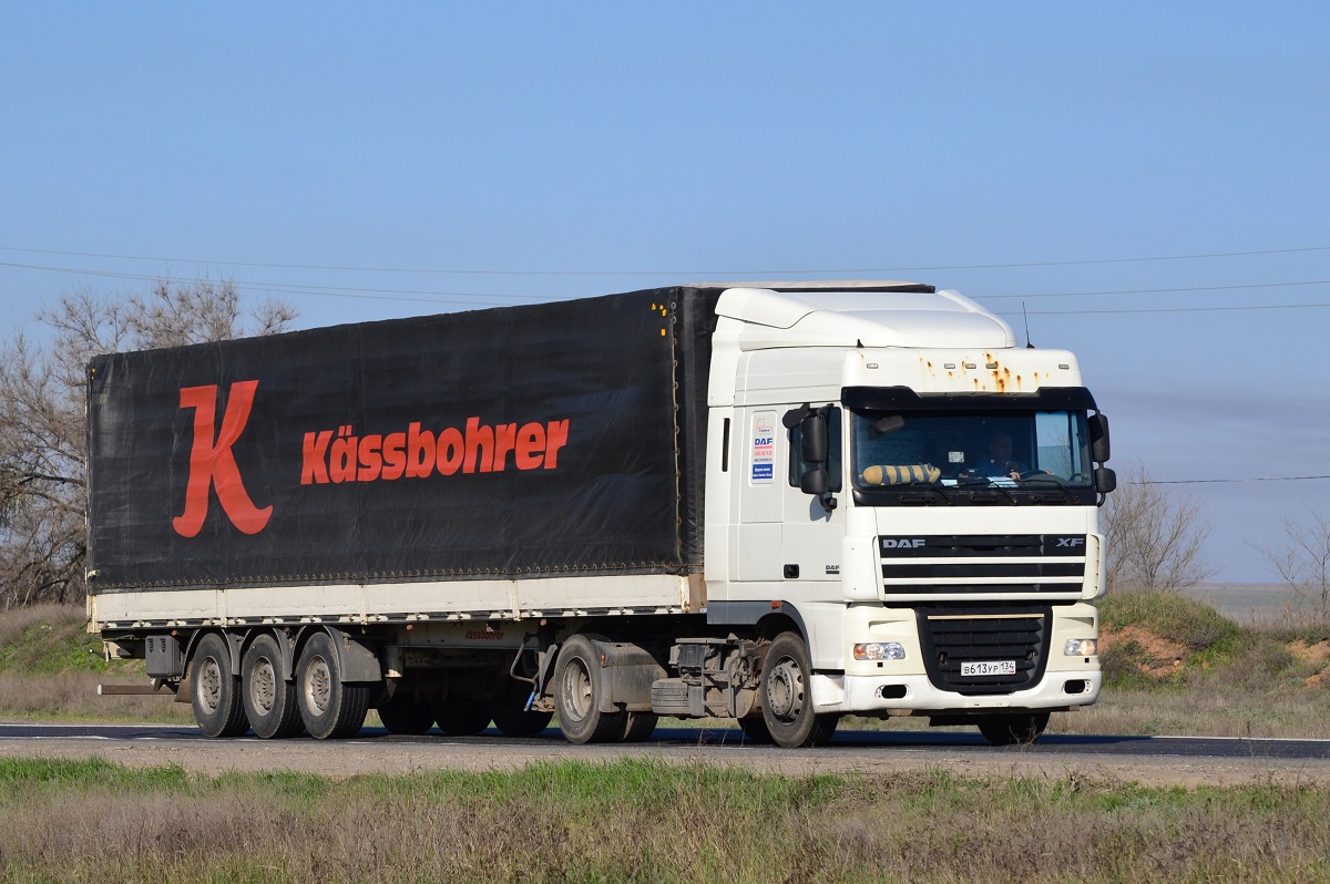 Волгоградская область, № В 613 УР 134 — DAF XF105 FT Волгоградская область, № В 613 УР 134 — DAF XF105 FT