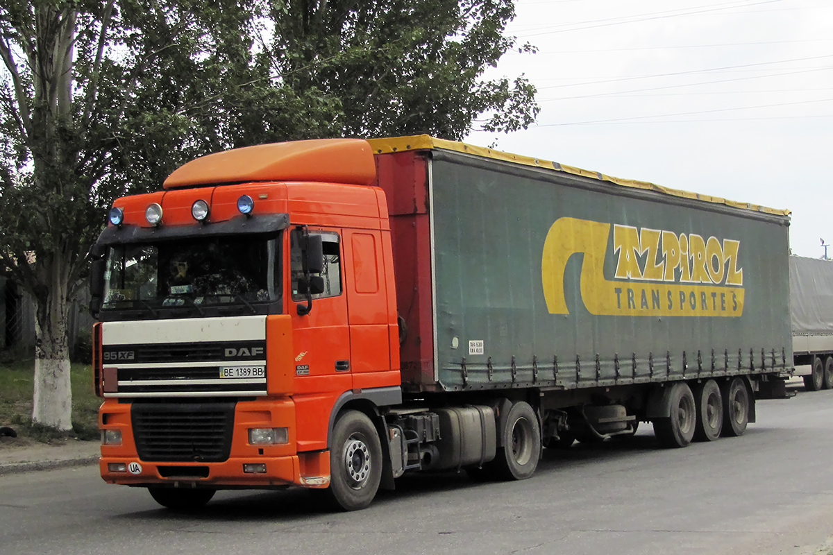 Николаевская область, № ВЕ 1389 ВВ — DAF 95XF FT Николаевская область, № ВЕ 1389 ВВ — DAF 95XF FT
