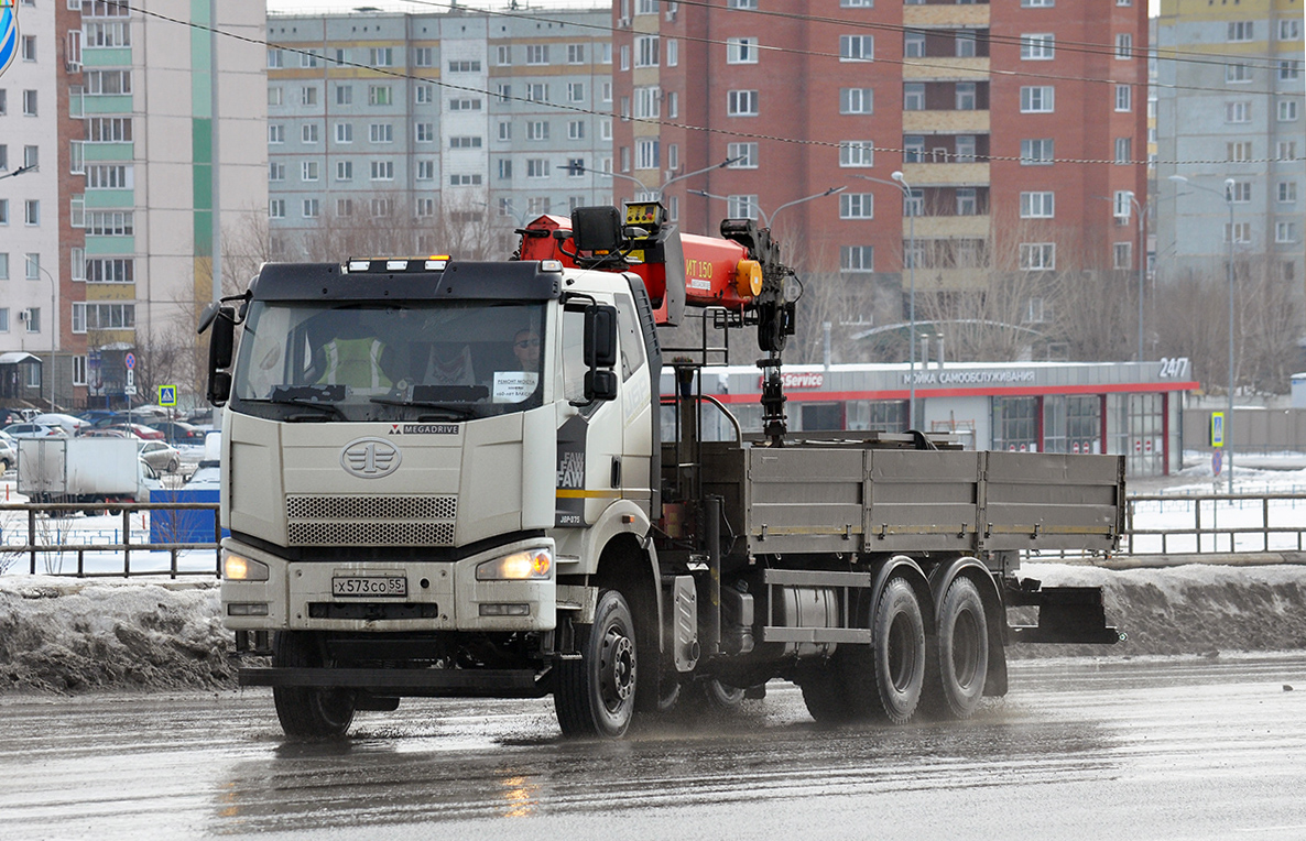 Омская область, № Х 573 СО 55 — FAW J6 CA3250