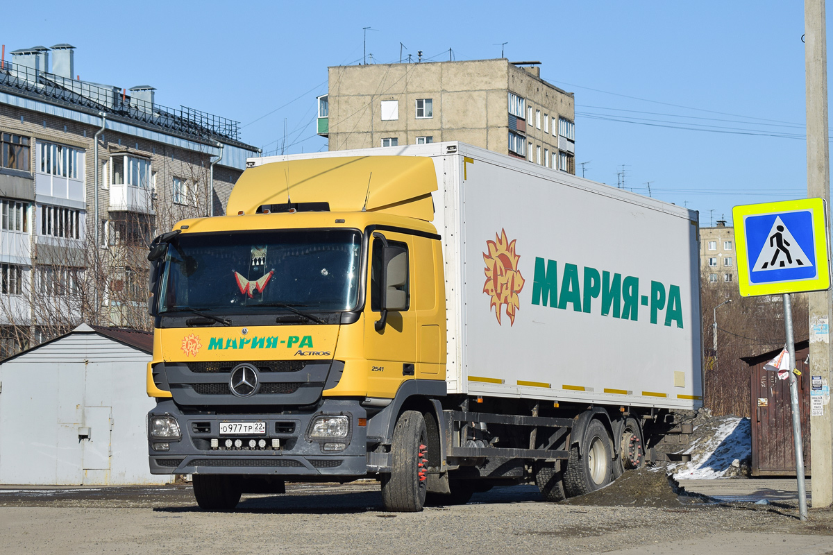 Алтайский край, № О 977 ТР 22 — Mercedes-Benz Actros ('2009) 2541 Алтайский край, № О 977 ТР 22 — Mercedes-Benz Actros ('2009) 2541