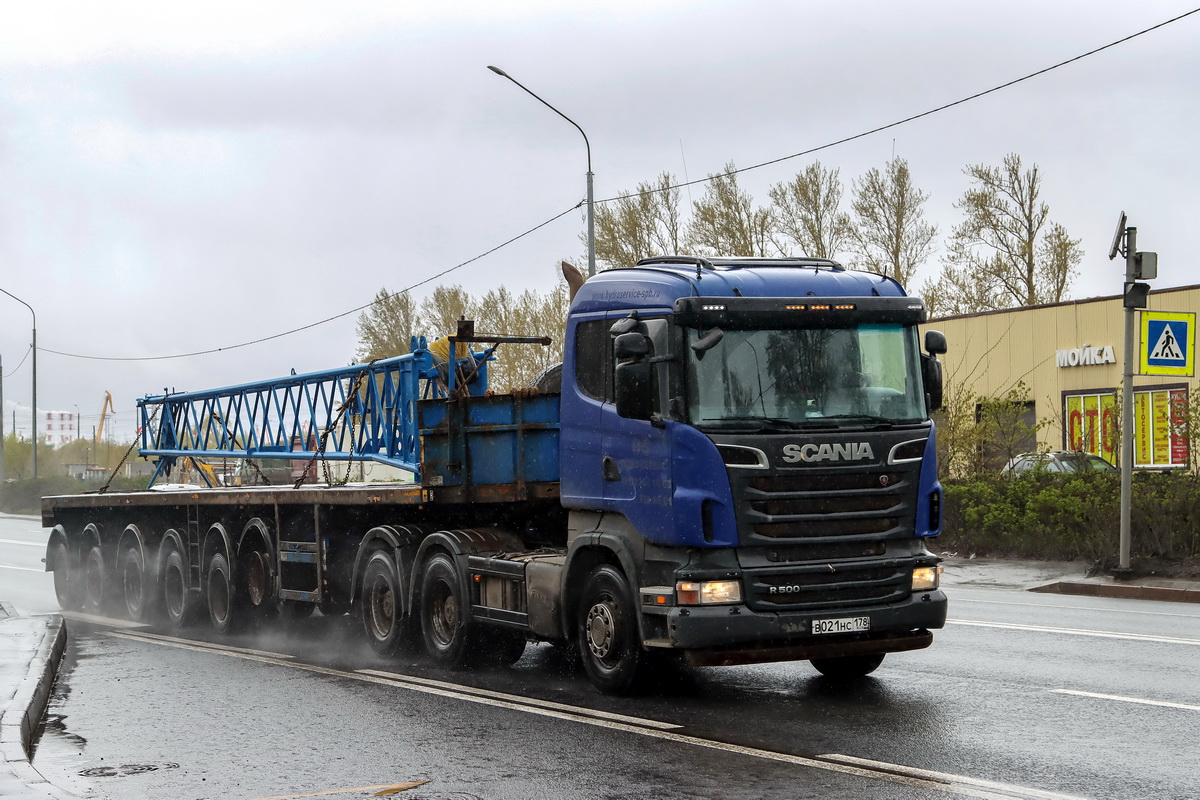 Санкт-Петербург, № В 021 НС 178 — Scania ('2009) R500 Санкт-Петербург, № В 021 НС 178 — Scania ('2009) R500