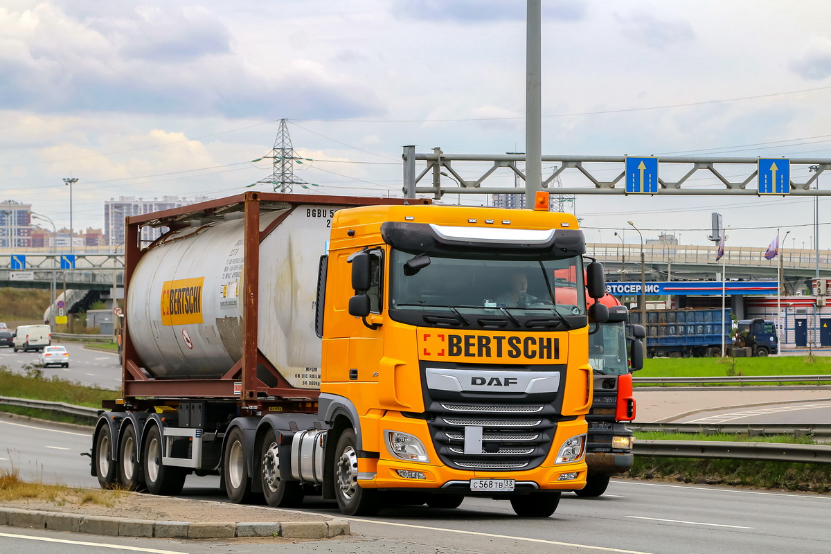 Владимирская область, № С 568 ТВ 33 — DAF XF Euro6 FTG